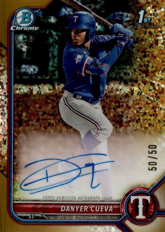 2022 Bowman Chrome #CPA-DCA Prospect Auto - Gold Mini-Diamond Refractor /50 (1st)