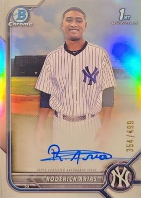 2022 Bowman Chrome #CPA-RA Prospect Auto - Refractor /499 (1st)