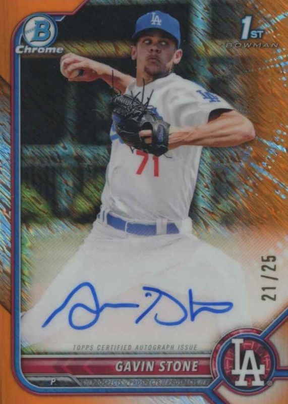 2022 Bowman Chrome #CPA-GS Prospect Auto - Orange Refractor /25 (1st)