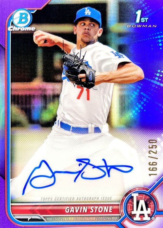 2022 Bowman Chrome #CPA-GS Prospect Auto - Purple Refractor /250 (1st)