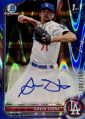 Gavin Stone 2022 Bowman Chrome #CPA-GS Prospect Auto - Orange 