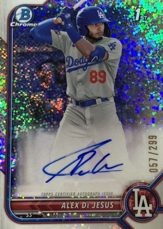 2022 Bowman Chrome #CPA-AD Prospect Auto - Speckle Refractor /299 (1st)