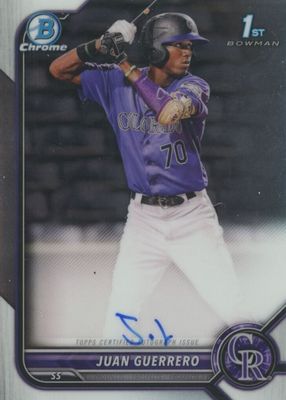 2022 Bowman Chrome #CPA-JGO Prospect Auto (1st)