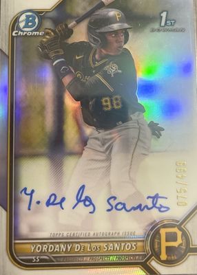 2022 Bowman Chrome #CPA-YD Prospect Auto - Refractor /499 (1st)