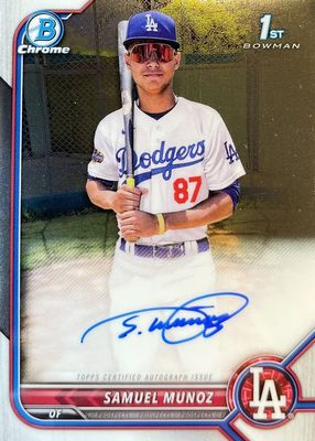 2022 Bowman Chrome #CPA-SM Prospect Auto (1st)