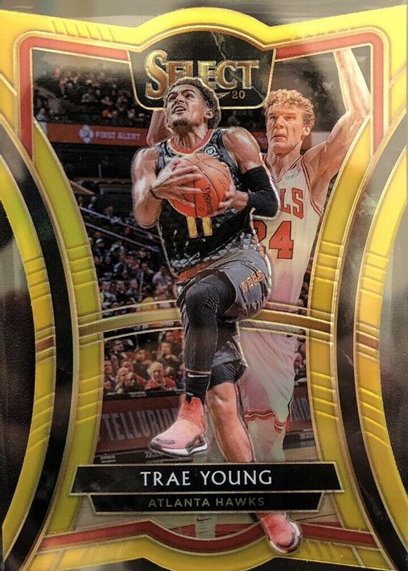 Trae Young 2019 Select #149 Premier Level Gold Die-Cut /10 PSA 10