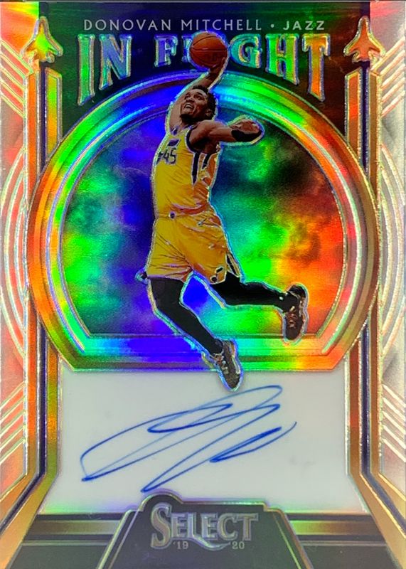 Donovan Mitchell 2019 Select #IF-DML In Flight Signatures (/99) RAW