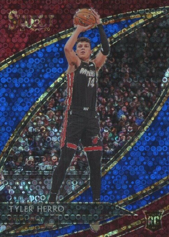 Tyler Herro 2019 Select #267 Courtside Blue Disco /25 Rookie PSA 9