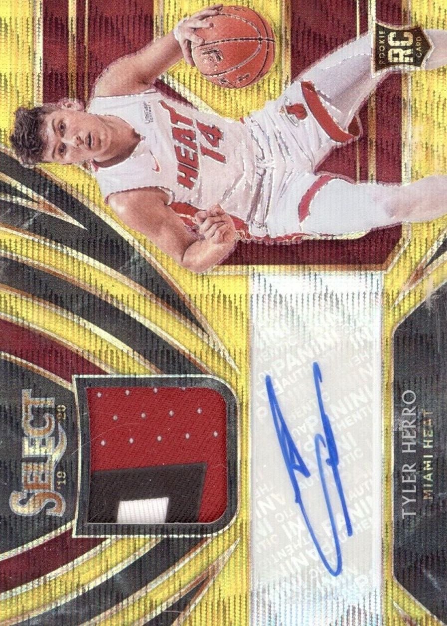 Tyler Herro 2019 Select #RJA-THR Rookie Jersey Autographs