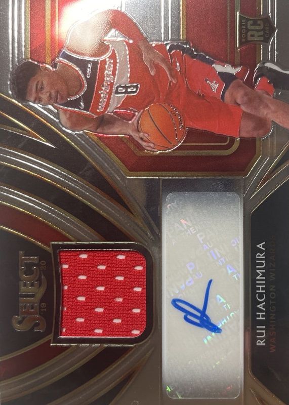 Rui Hachimura 2019 Select #RJA-RHM Rookie Jersey Autographs /199 Rookie SGC 10