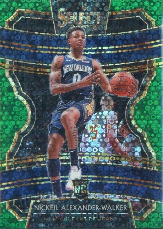 Nickeil Alexander-Walker 2019 Select #49 Concourse Green Disco /5 Rookie PSA 10