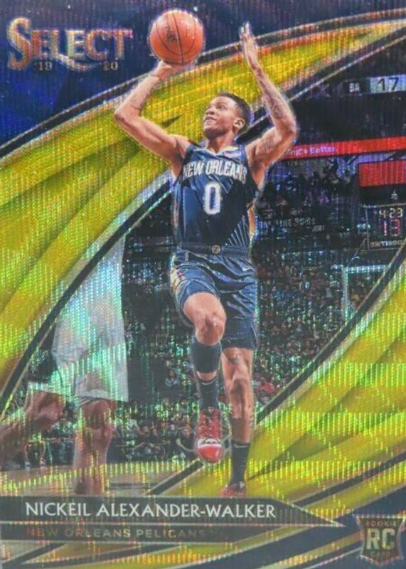 Nickeil Alexander-Walker 2019 Select #263 Courtside Tmall Gold Wave Rookie RAW