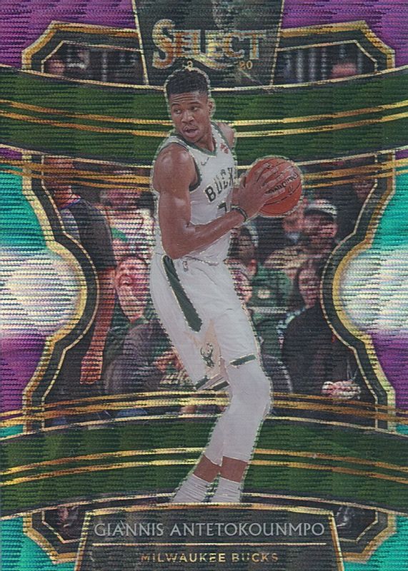 Giannis Antetokounmpo 2019 Select #22 Concourse Tri-Color PSA 10