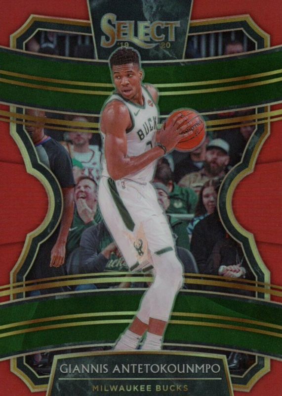 Giannis Antetokounmpo 2019 Select #22 Concourse Red /199 PSA 9