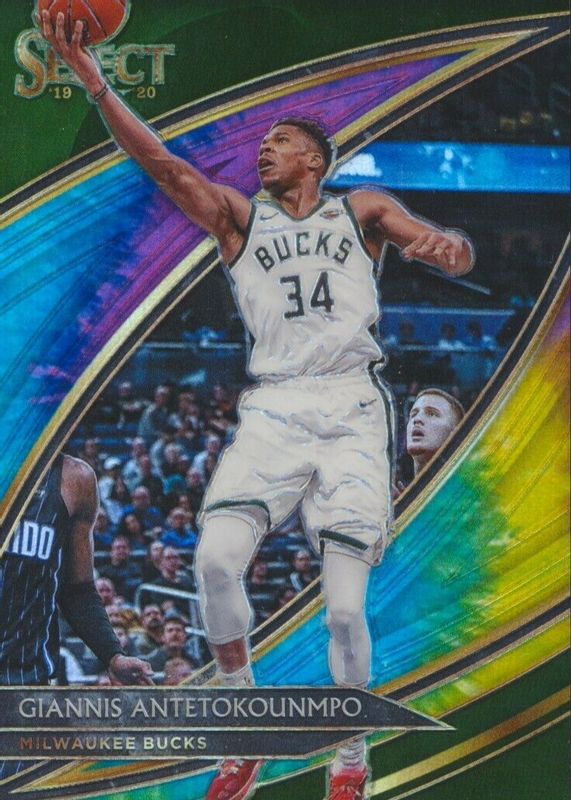 Giannis Antetokounmpo 2019 Select #246 Courtside Tie-Dye /25 BGS 9