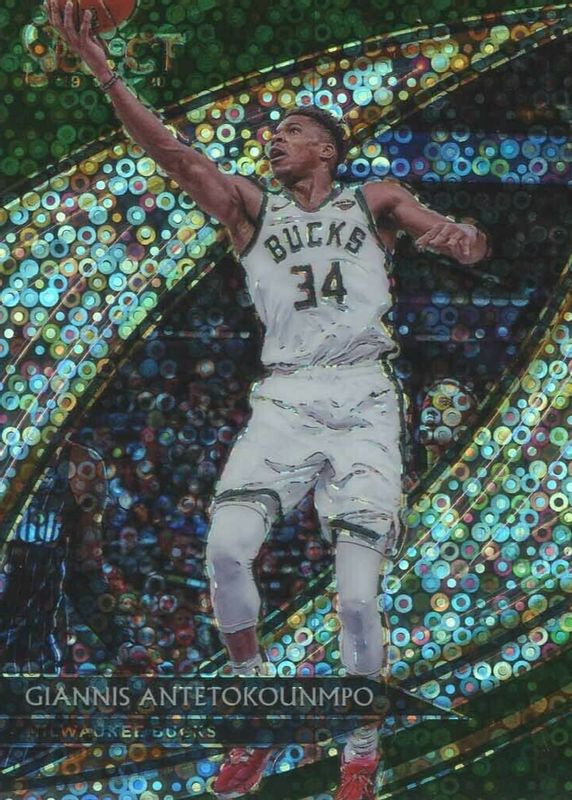 Giannis Antetokounmpo 2019 Select #246 Courtside Disco PSA 10