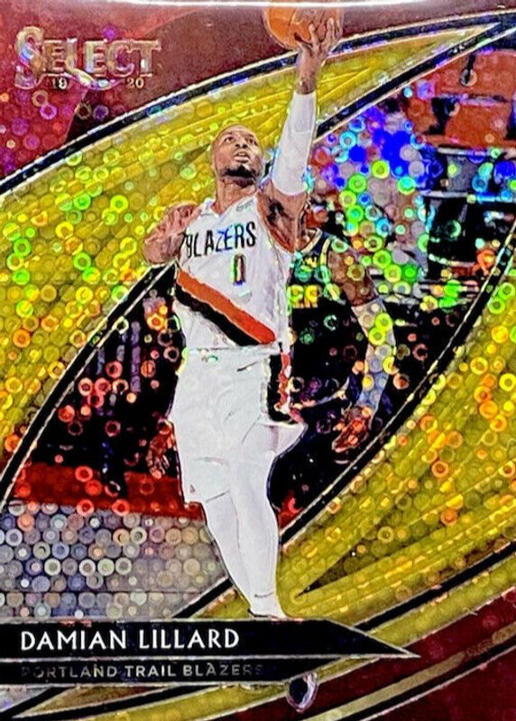 Damian Lillard 2019 Select #272 Courtside Gold Disco /10 SGC 10