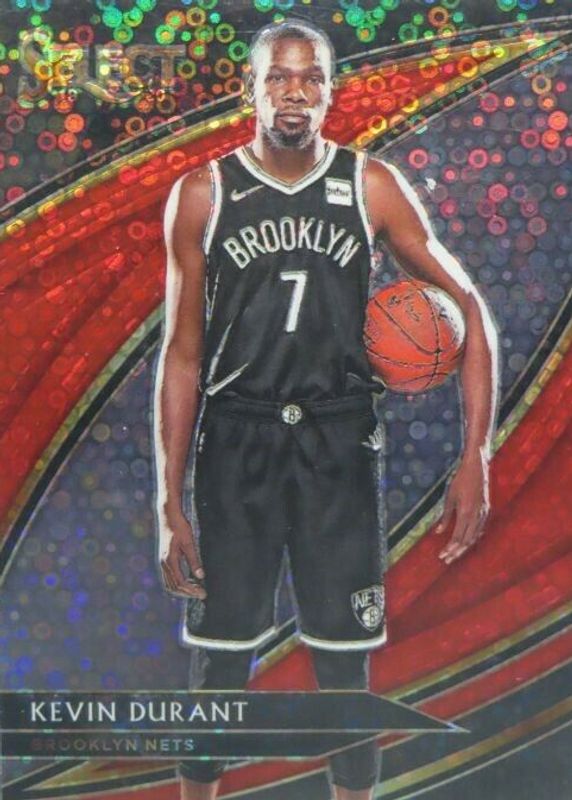 Kevin Durant 2019 Select #299 Courtside Red Disco /49 SGC 10