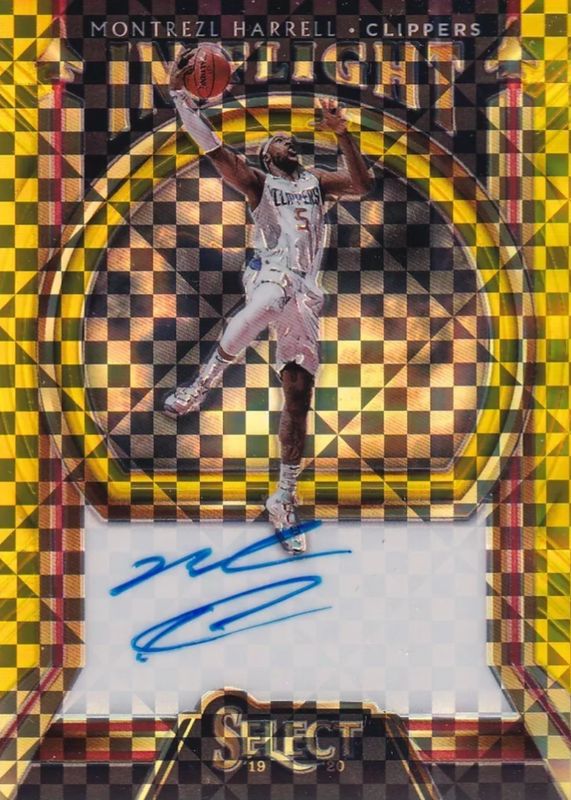 Montrezl Harrell 2019 Select #IF-MTH In Flight Signatures - Gold /10 BGS 9