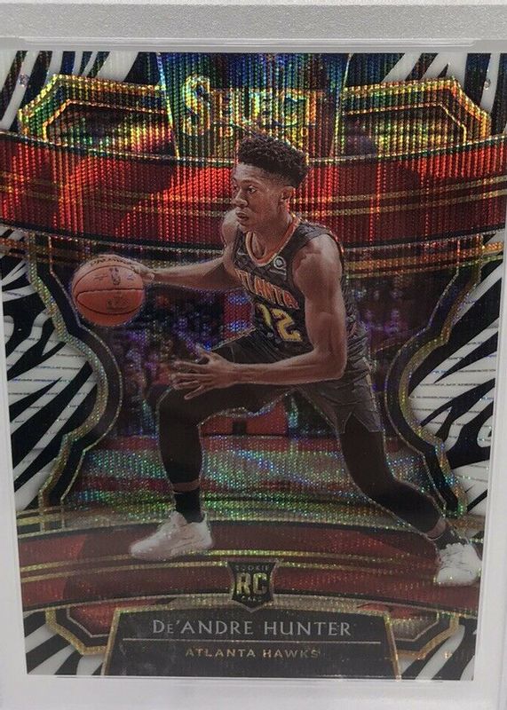 De'Andre Hunter 2019 Select #40 Concourse Zebra /(SSP) Rookie PSA 10