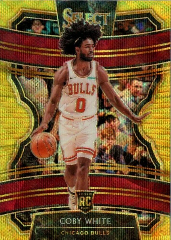 Coby White 2019 Select #48 Concourse Tmall Gold Wave Rookie BGS 9