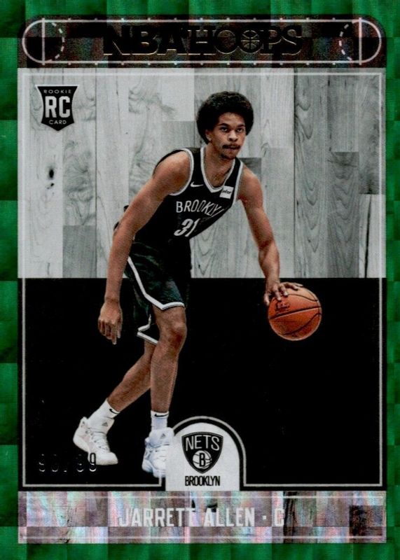 Jarrett Allen 2017 Hoops #272 Green /99 Rookie PSA 10