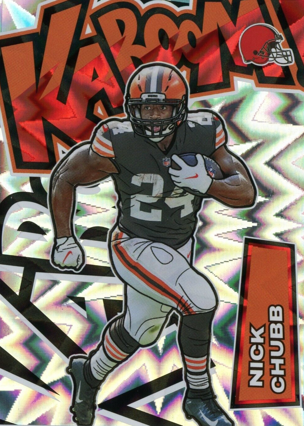 Nick Chubb 2022 Absolute #K19 Kaboom! (Vertical) Price Guide