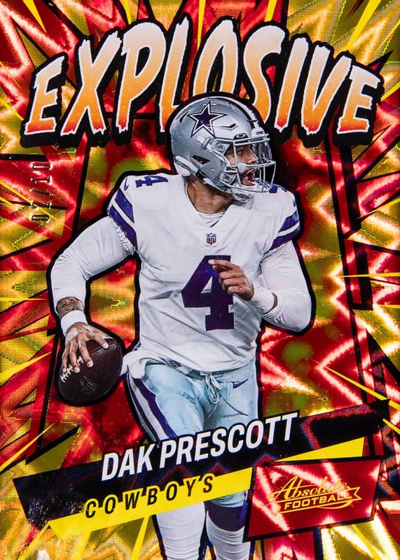 Dak Prescott 2022 Absolute #E9 Explosive - Gold /10 PSA 10