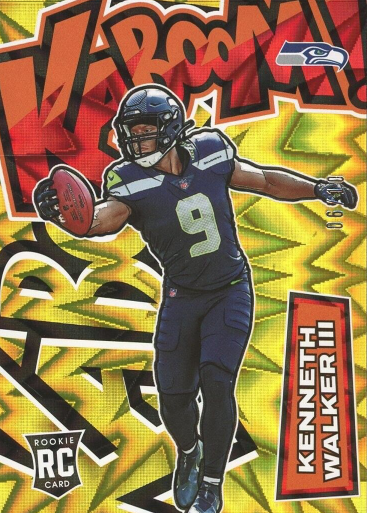 Kenneth Walker III 2022 Absolute #K40 Kaboom! (Vertical) - Gold