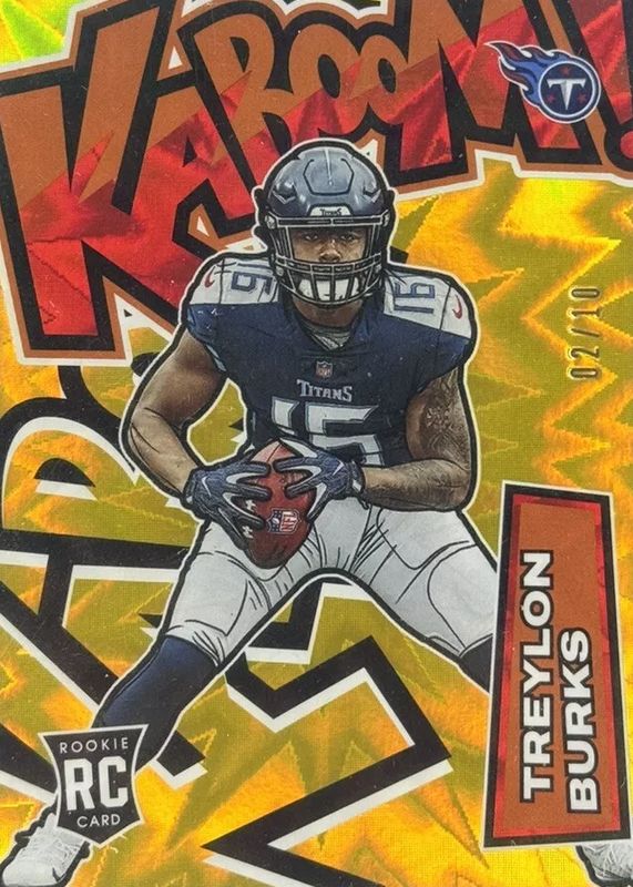 Treylon Burks 2022 Absolute #K45 Kaboom! (Vertical) - Gold /10