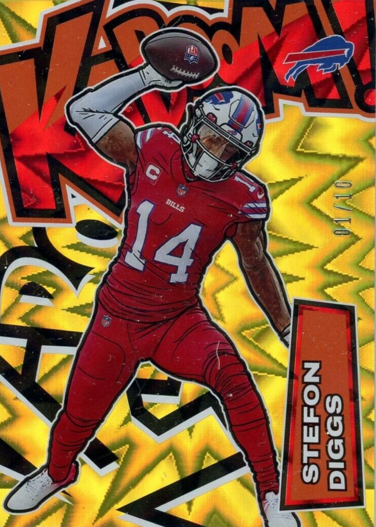Stefon Diggs 2022 Absolute #K24 Kaboom! (Vertical) - Gold /10