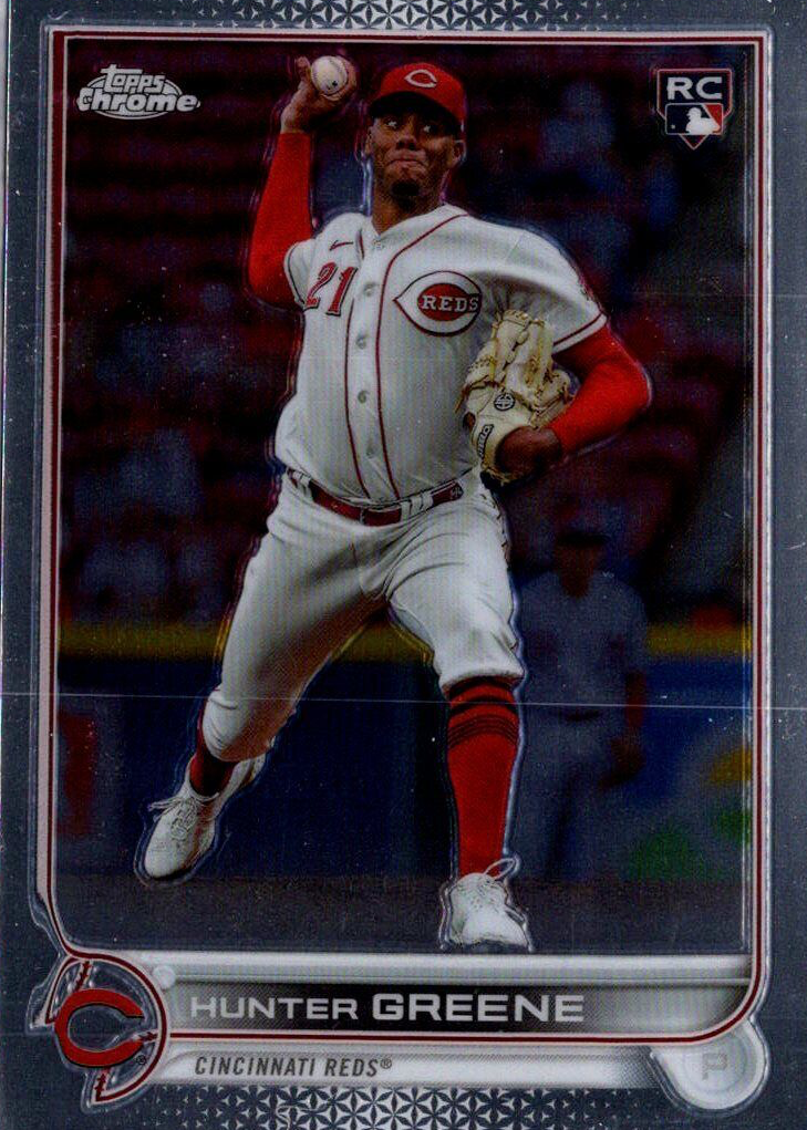 25枚限定 Hunter Greene ★直書きRC★ topps Hunter Greene 2022 Topps Chrome Update Baseball Rookie Card