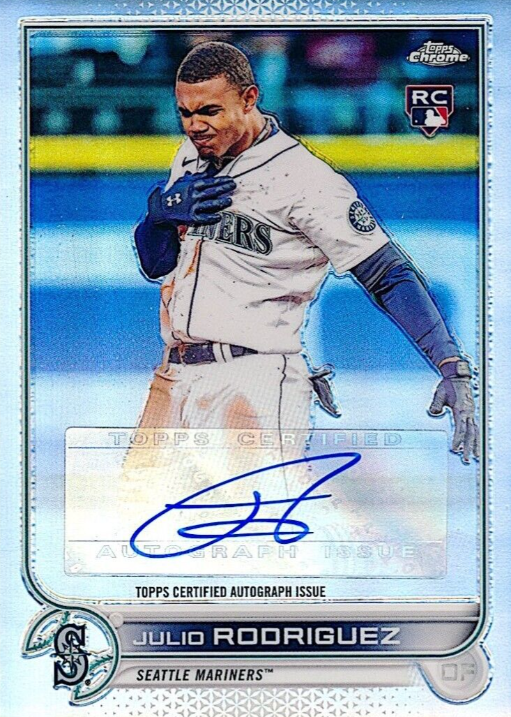 Julio Rodriguez 2022 Topps Chrome Update #AC-JRO Autographs PSA 10 Price  Guide - Sports Card Investor