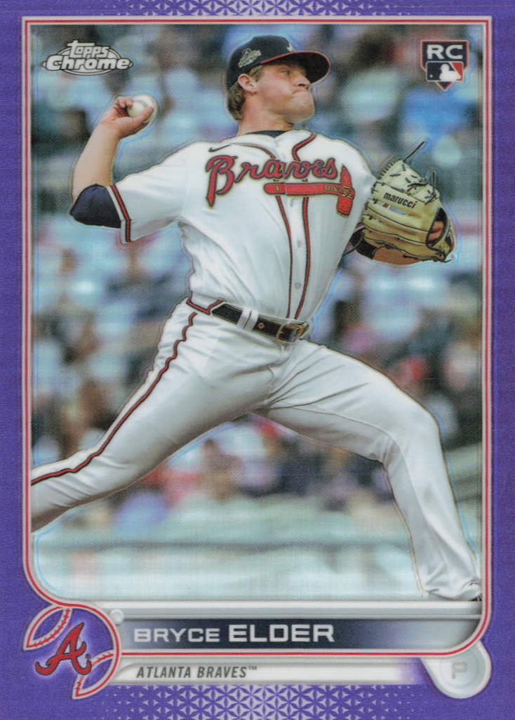 Bryce Elder 2022 Topps Chrome Update #USC37 Purple Refractor