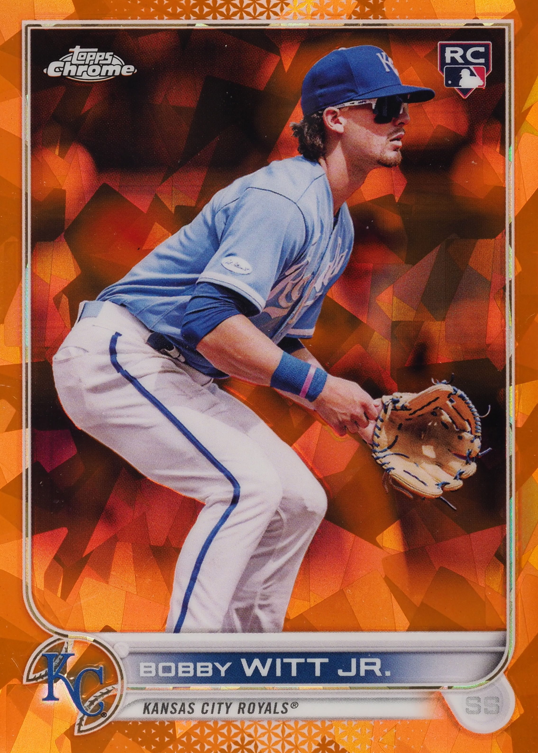 Bobby Witt Jr. 2022 Topps Chrome Sapphire Edition #72 Orange /25