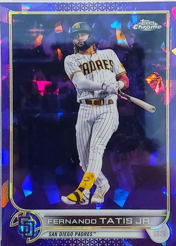 Fernando Tatis Jr. 2022 Topps Chrome Sapphire Edition #100 Purple /10 PSA 10