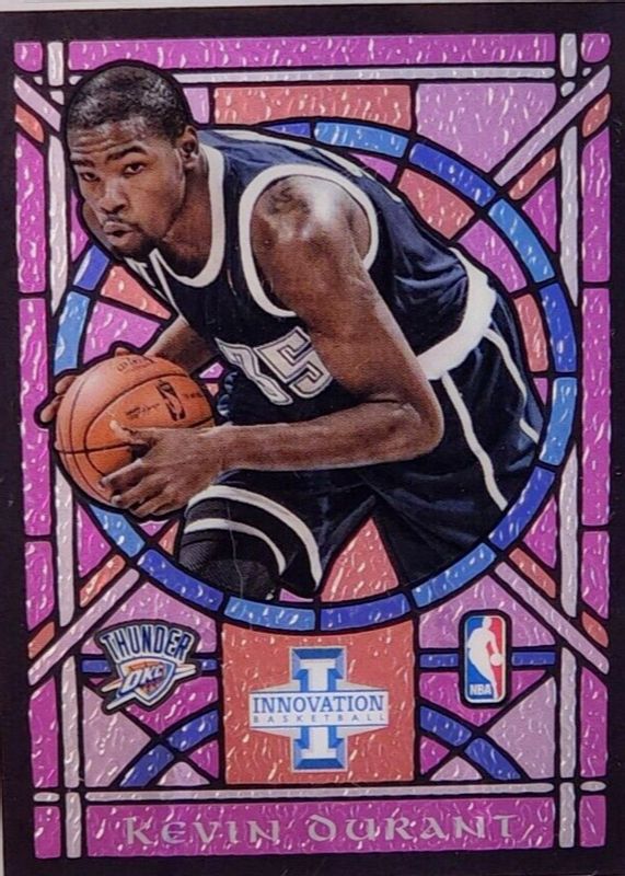 Kevin Durant 2012 Innovation #8 Stained Glass - Purple PSA 10