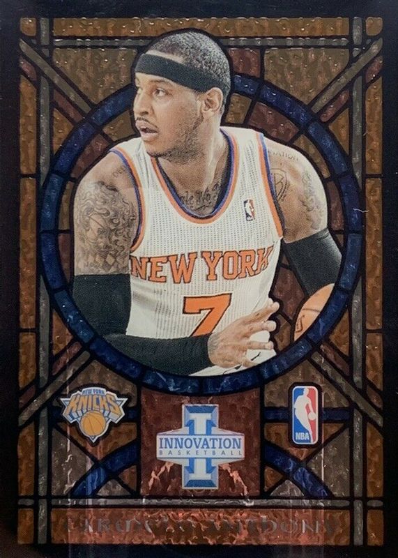 Carmelo Anthony 2012 Innovation #88 Stained Glass PSA 8