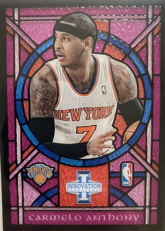 Carmelo Anthony 2012 Innovation #88 Stained Glass - Purple SGC 9.5