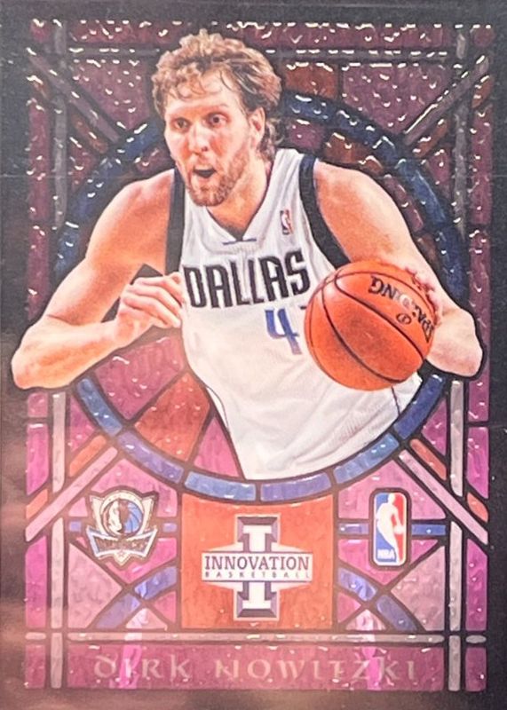 Dirk Nowitzki 2012 Innovation #43 Stained Glass - Purple PSA 10