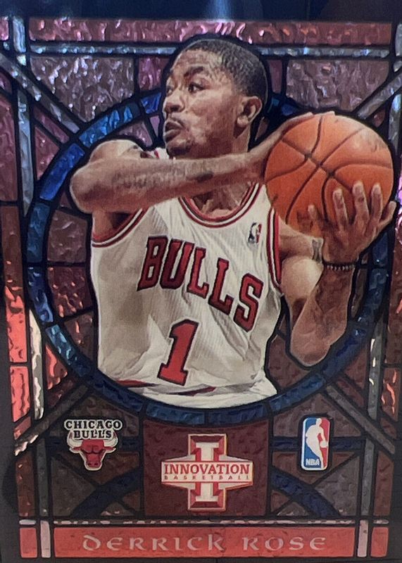 Derrick Rose 2012 Innovation #14 Stained Glass - Purple PSA 10