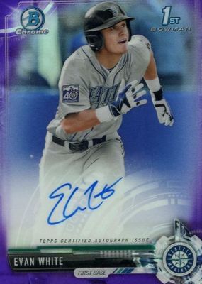 2017 Bowman Draft #CDA-EW Chrome DP Auto - Purple Refractor /250 (1st)