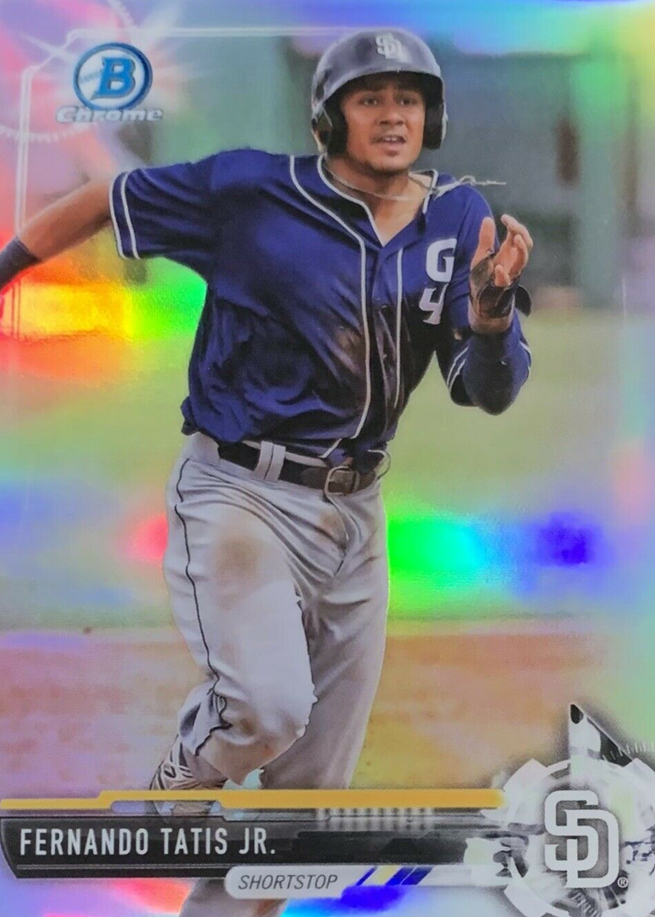 Fernando Tatis Jr. 2017 Bowman Draft #BDC-71 Chrome - Refractor 