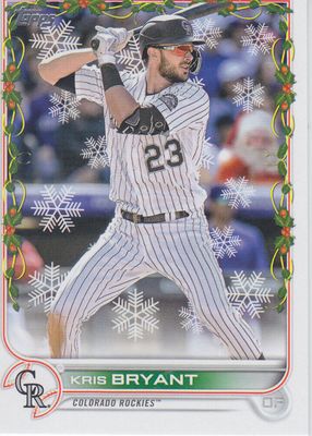 2022 Topps Holiday #HW169 SSSP Variation (Santa in Background)
