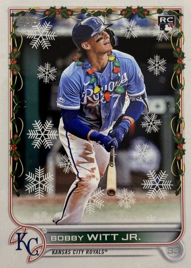 Bobby Witt Jr. 2022 Topps Holiday #HW150 SSP Variation 