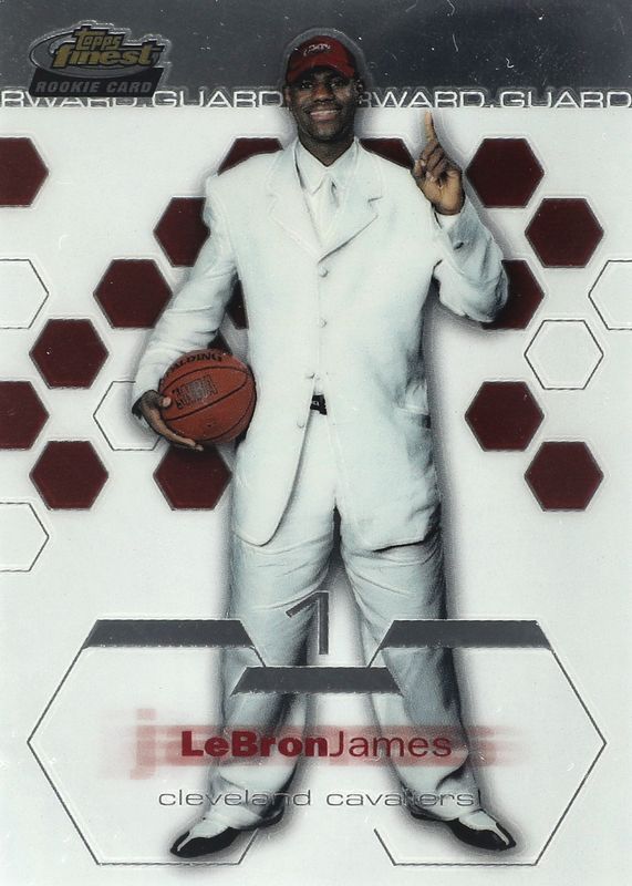 LeBron James 2002 Topps Finest #178 Base SGC 7