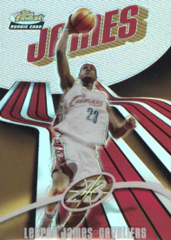 LeBron James 2003 Topps Finest #133 Refractor /250