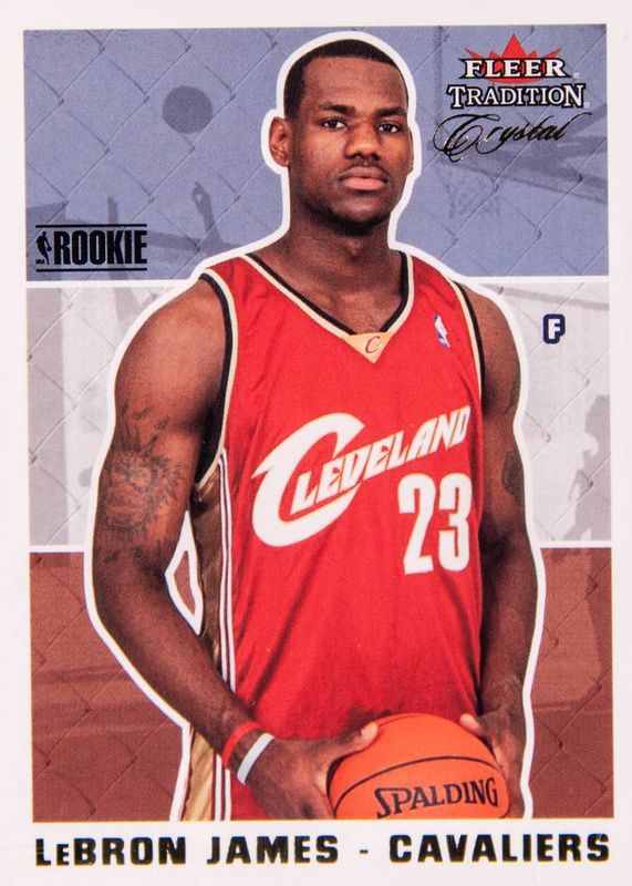 LeBron James 2003 Fleer Tradition #261 Crystal /125 Rookie PSA 10