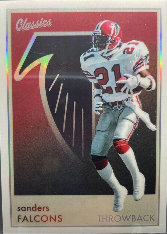 Deion Sanders 2022 Classics #TC-10 Team Colors Throwback Edition /(SSP) PSA 10