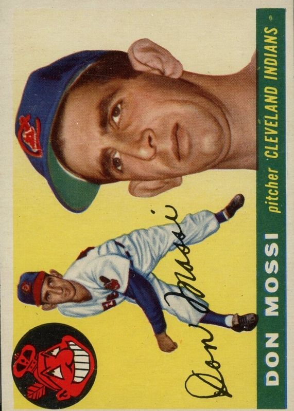 Don Mossi 1955 Topps #85 Base Rookie PSA 8